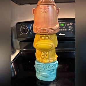 Disney Pixar Up Tiki Mugs Kevin & Jody - Disneyland Paris LE 10th Anniversary